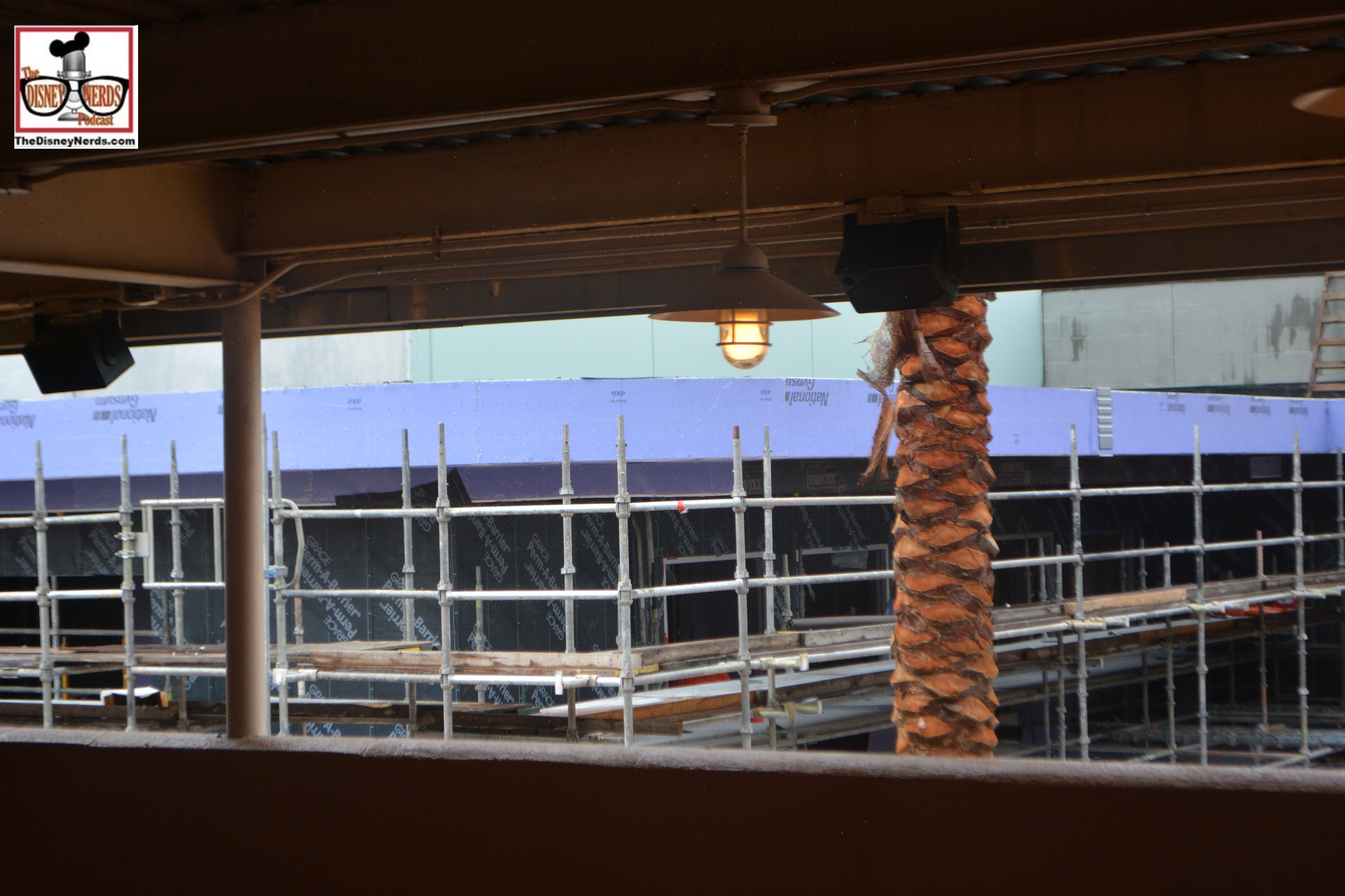 The "Multi Purpose" building is coming along nicely... as seen from the Rock and Roller Coaster Queue.