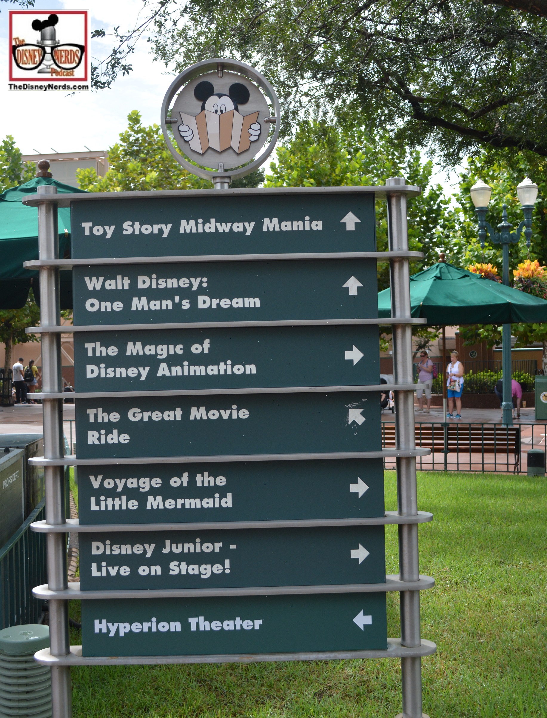 "The Magic of Animation" is still listed on the marquee... notice "Hyperion Theater" was recently updated.