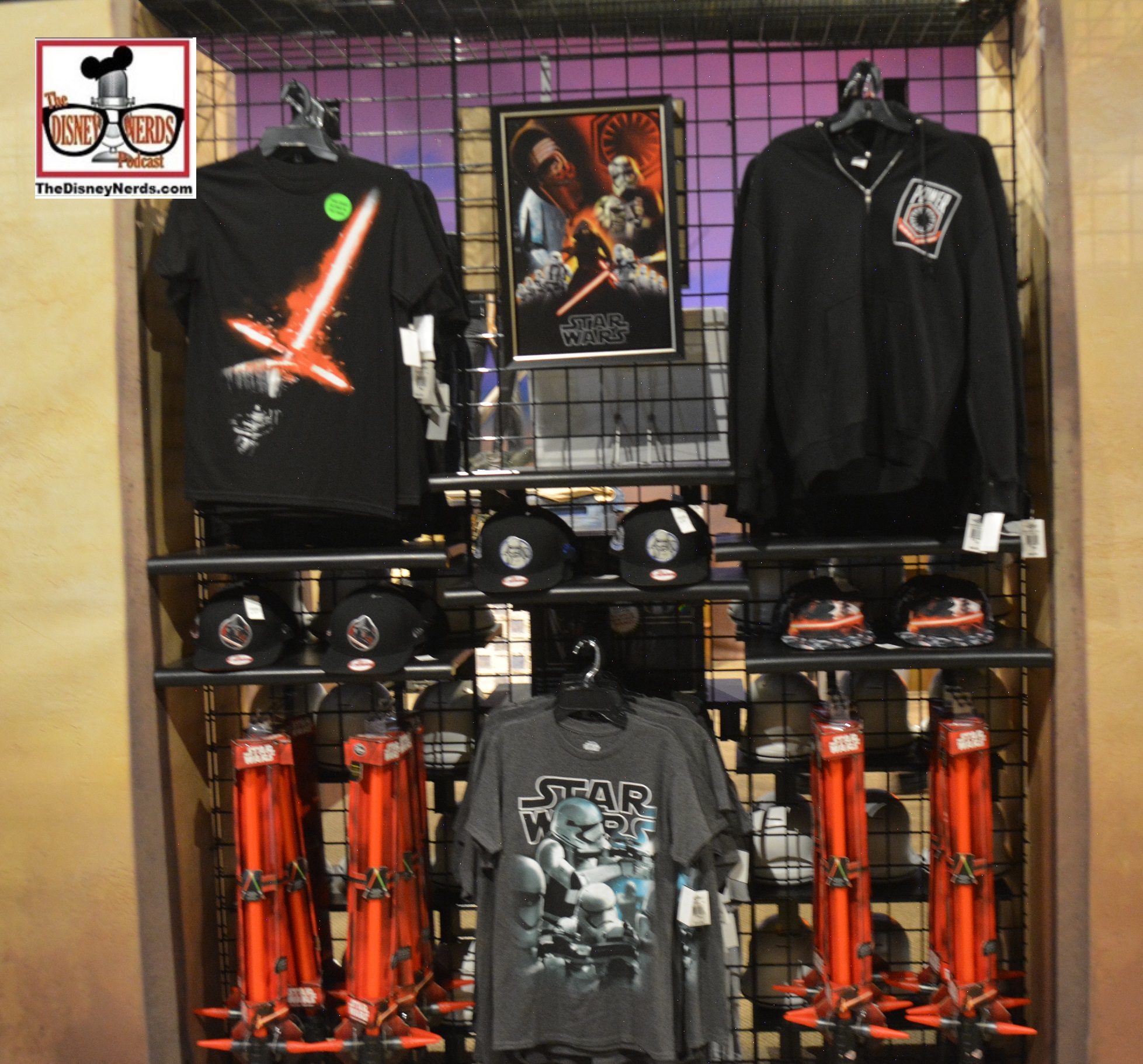 Watto's Grotto reopened, looking exactly like it did for star wars weekend, with all new Episode 7 merchandise.