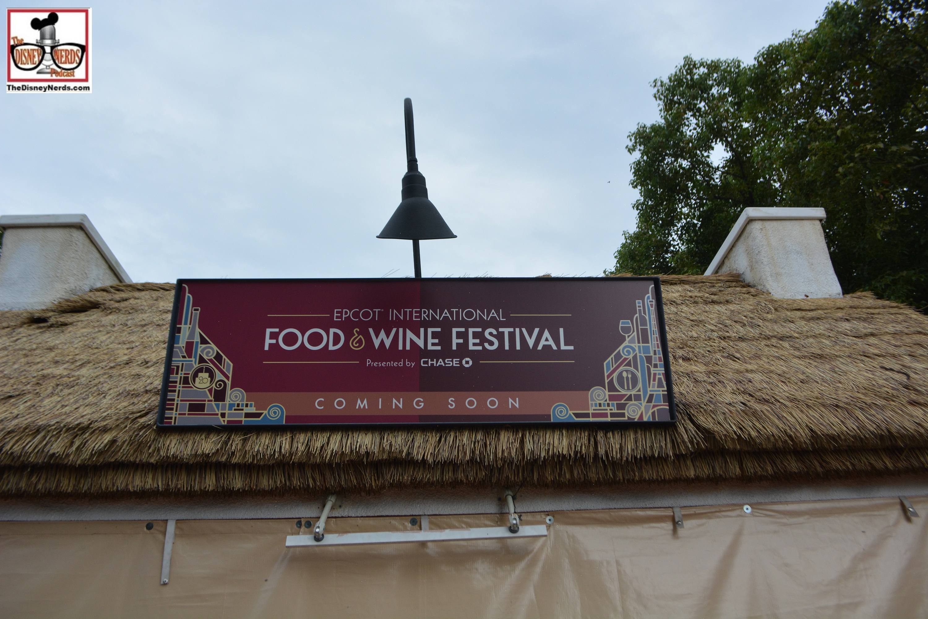 Epcot is gearing up for the food and wine festival... feels so empty with no booth open..