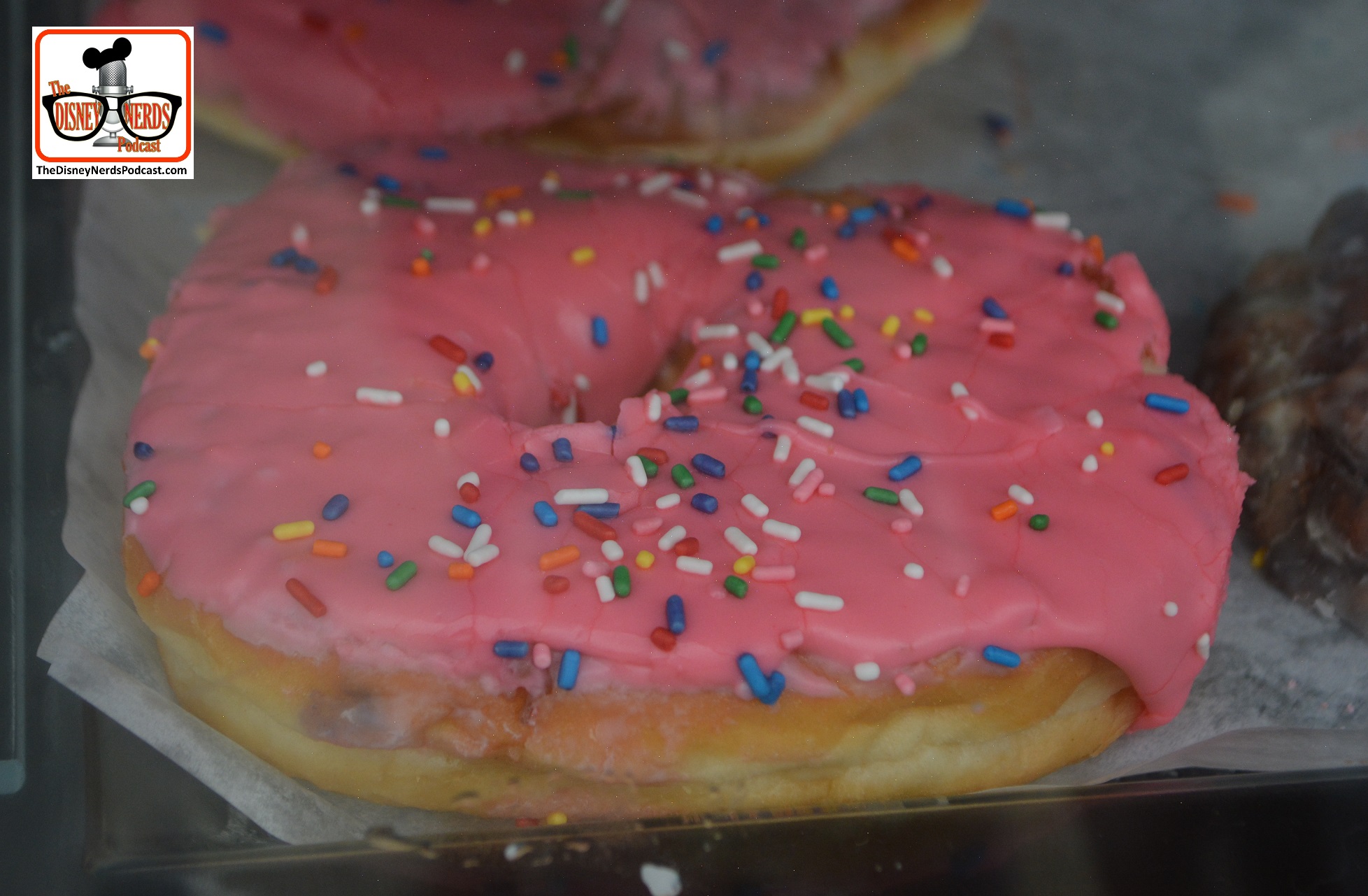 Is that a "Simpsons" doughnut? sure looks like the same think you can find in Springfield... this one is located at the coffee cart out side of Animal Kingdom