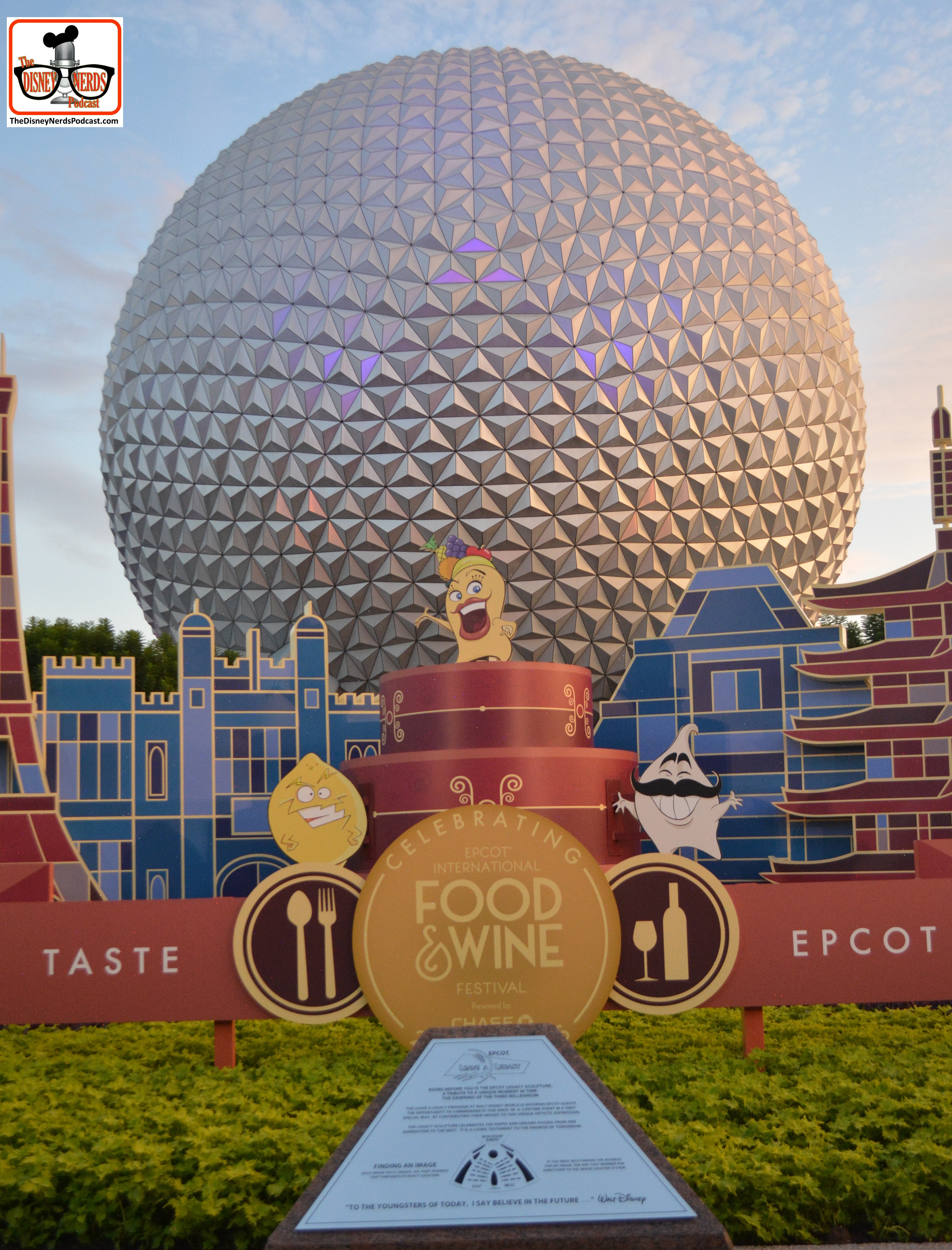 The 20th Anniversary of the Epcot International Food and Wine Festival.. "Taste Epcot" The new "Taste Buds" show up in a few places this year...