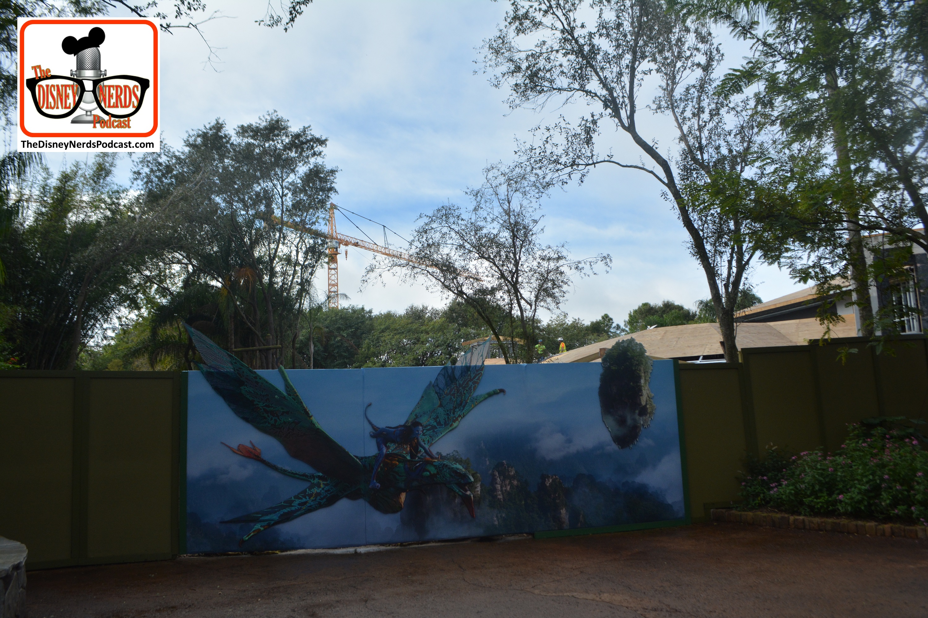 2015-12 - Animal Kingdom - Pandora–The World of Avatar construction Concept Art now on the path that once lead to camp Minnie Mickey