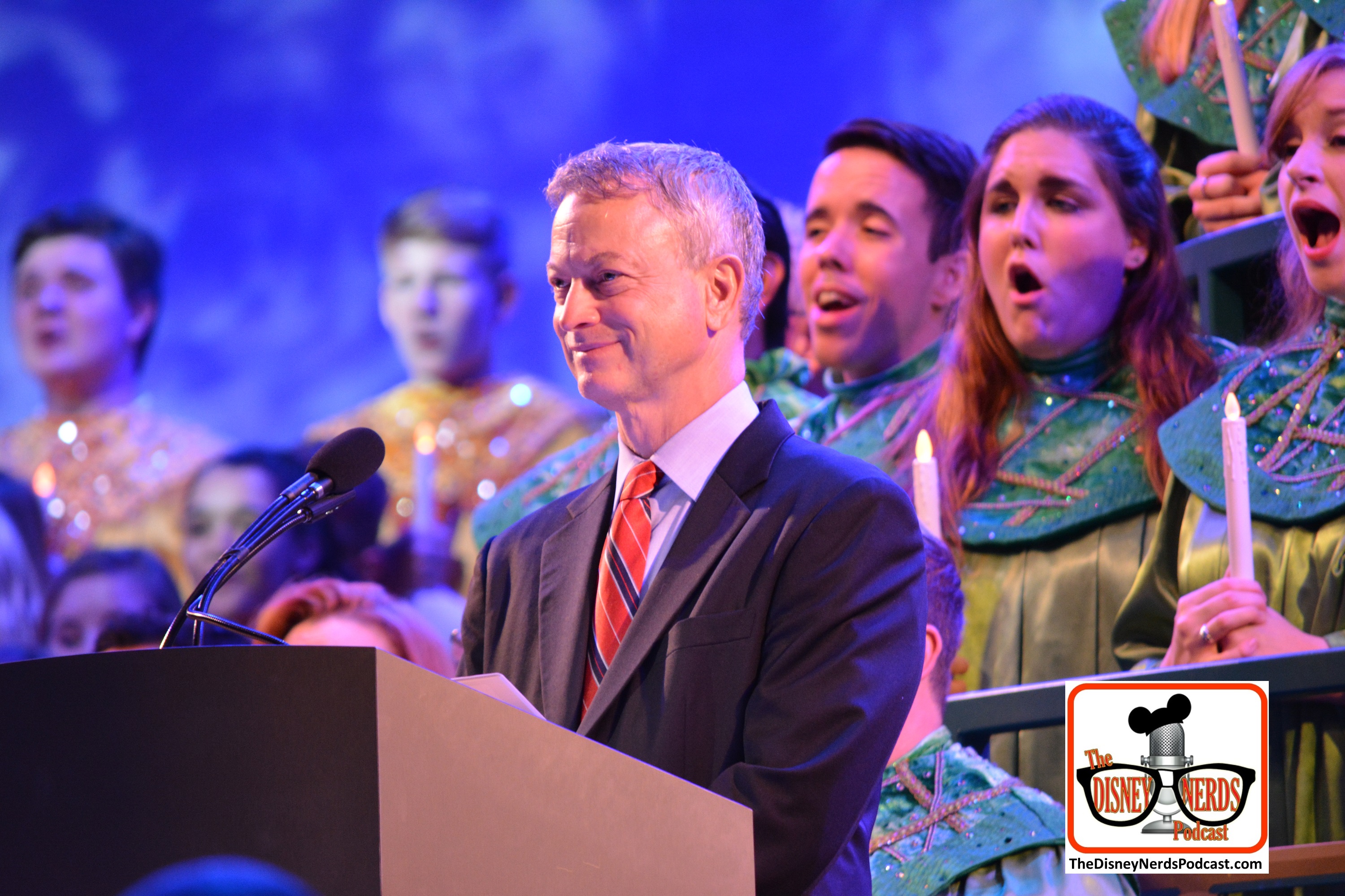 2015-12 - Epcot - The Candlelight Processional is a must see in the American Garden Theater - Here Gary Sinise Narrates