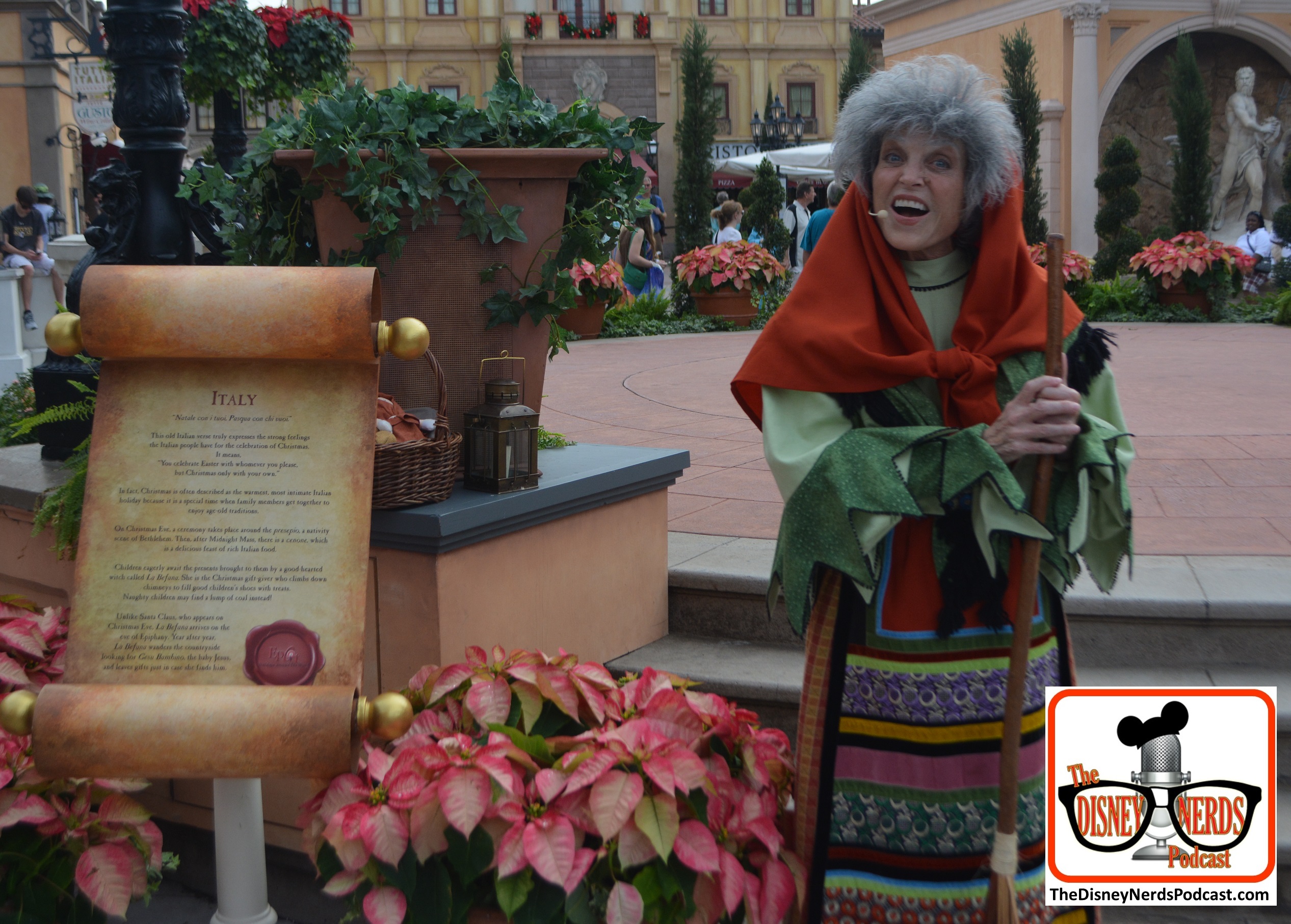 2015-12 - Epcot - Holidays Around the World in Italy La Befana tells us of Her Epiphany Eve story