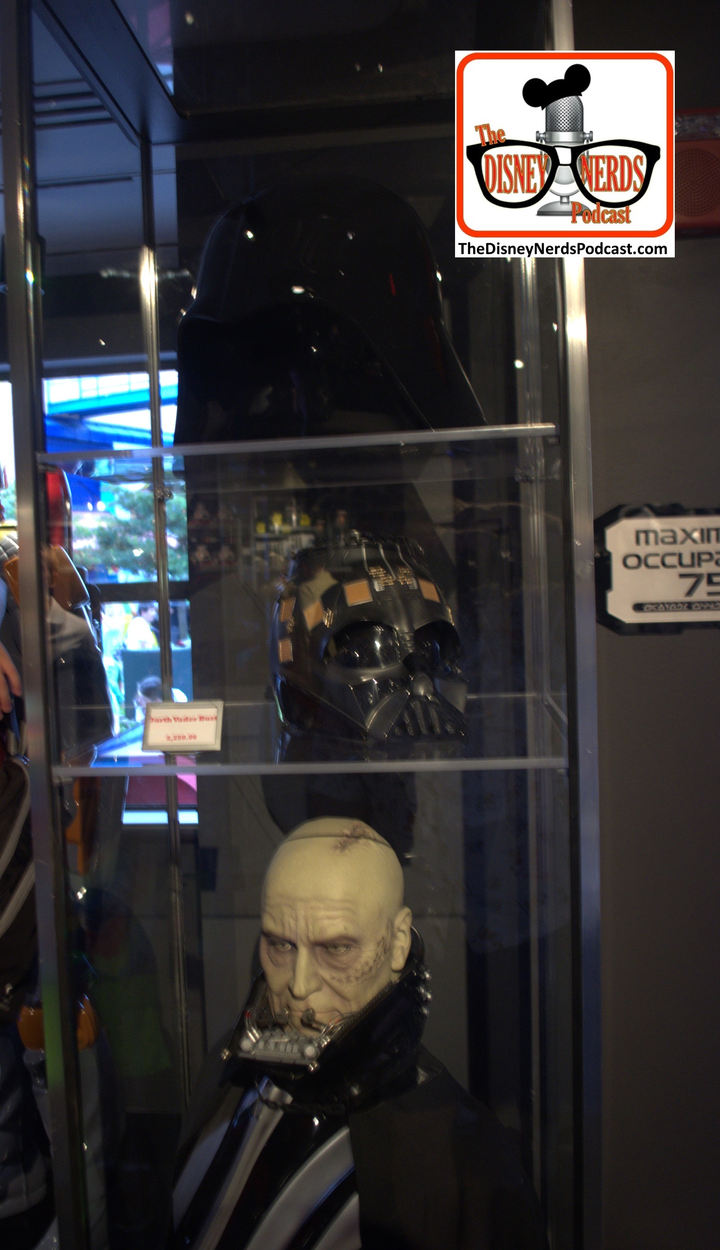 2015-12 - Hollywood Studios Launch Bay Props Vader Bust with removable helmet.... it was located near the exit... the next day - it was GONE!!!