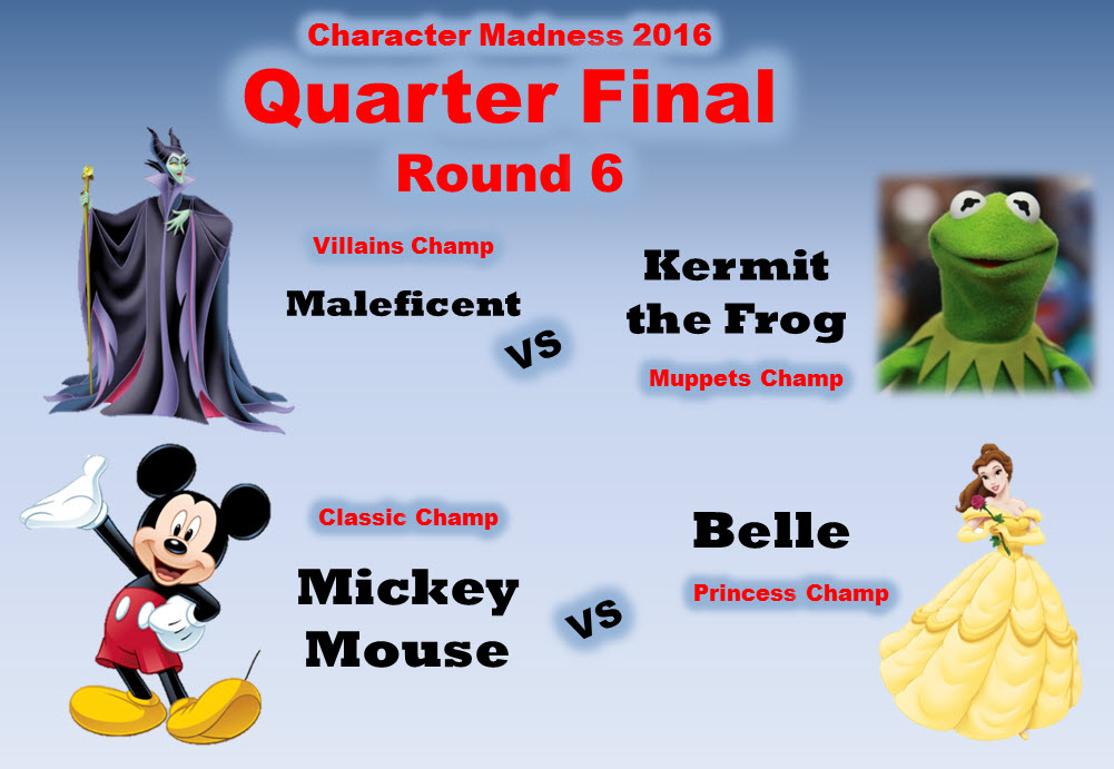 The Disney Nerds Podcast Character Madness Quarter Final Round 6