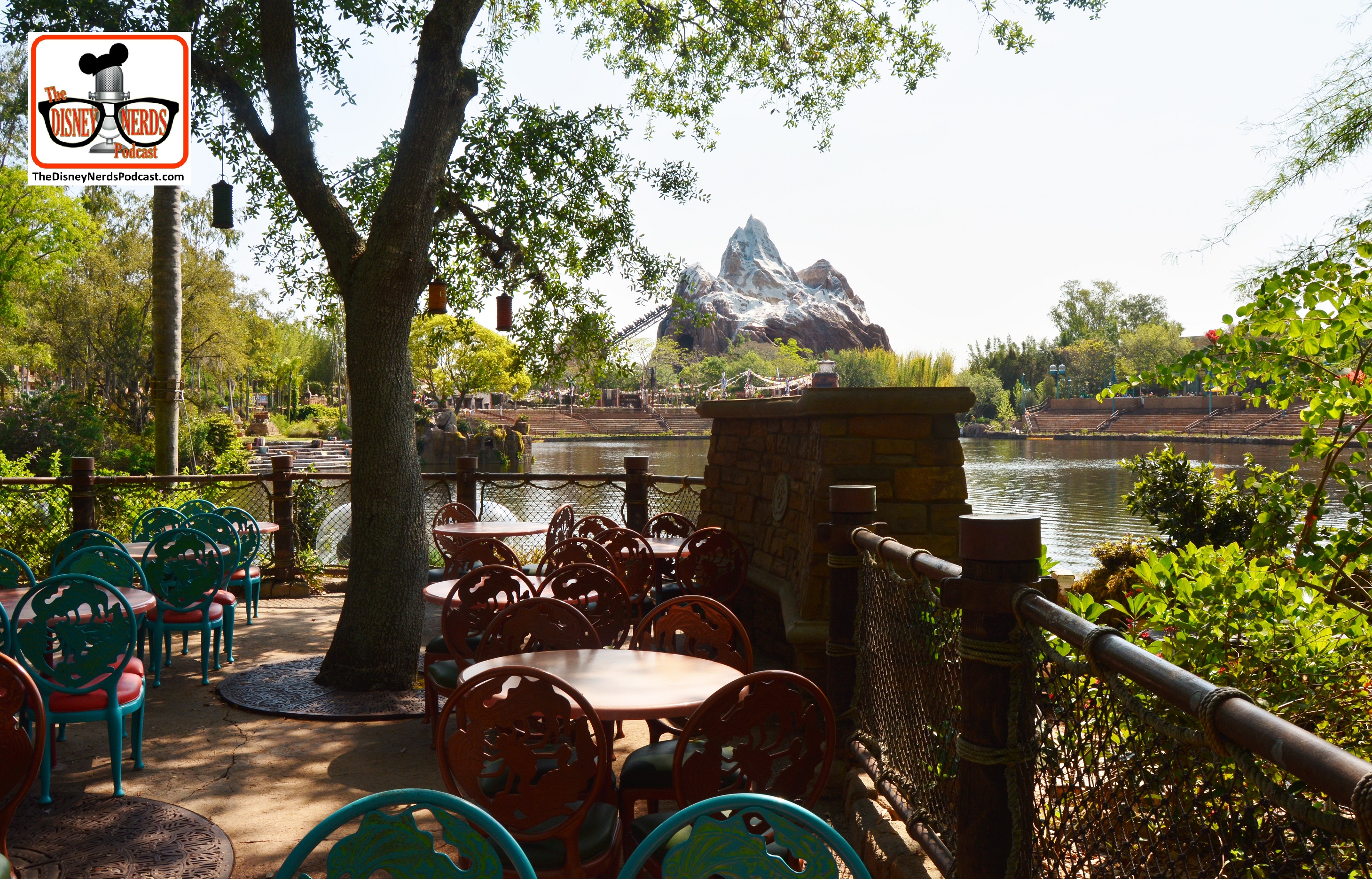DNP April 2016 Photo Report: Animal Kingdom: Rivers of Light a view from Flame tree Barbecue. - these seats will go fast I'm sure.