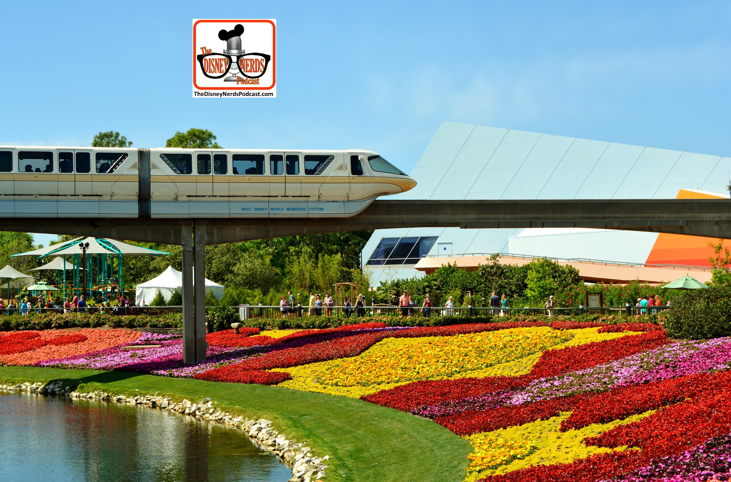 DNP April 2016 Photo Report: Epcot Flower and Garden Festival. Festival Blooms and a Monorail