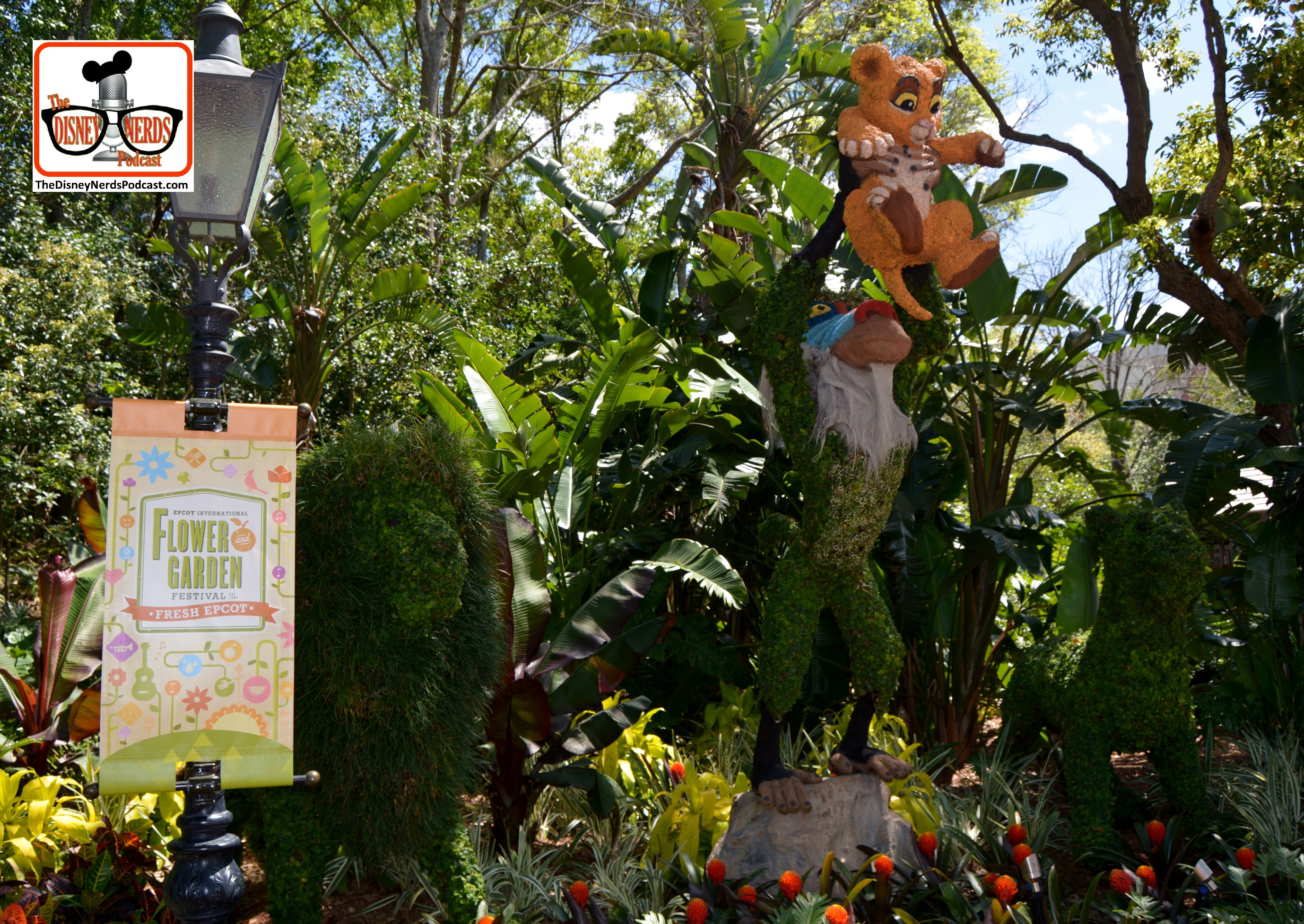 DNP April 2016 Photo Report: Epcot Flower and Garden Festival. Simba and Friends in African Outpost