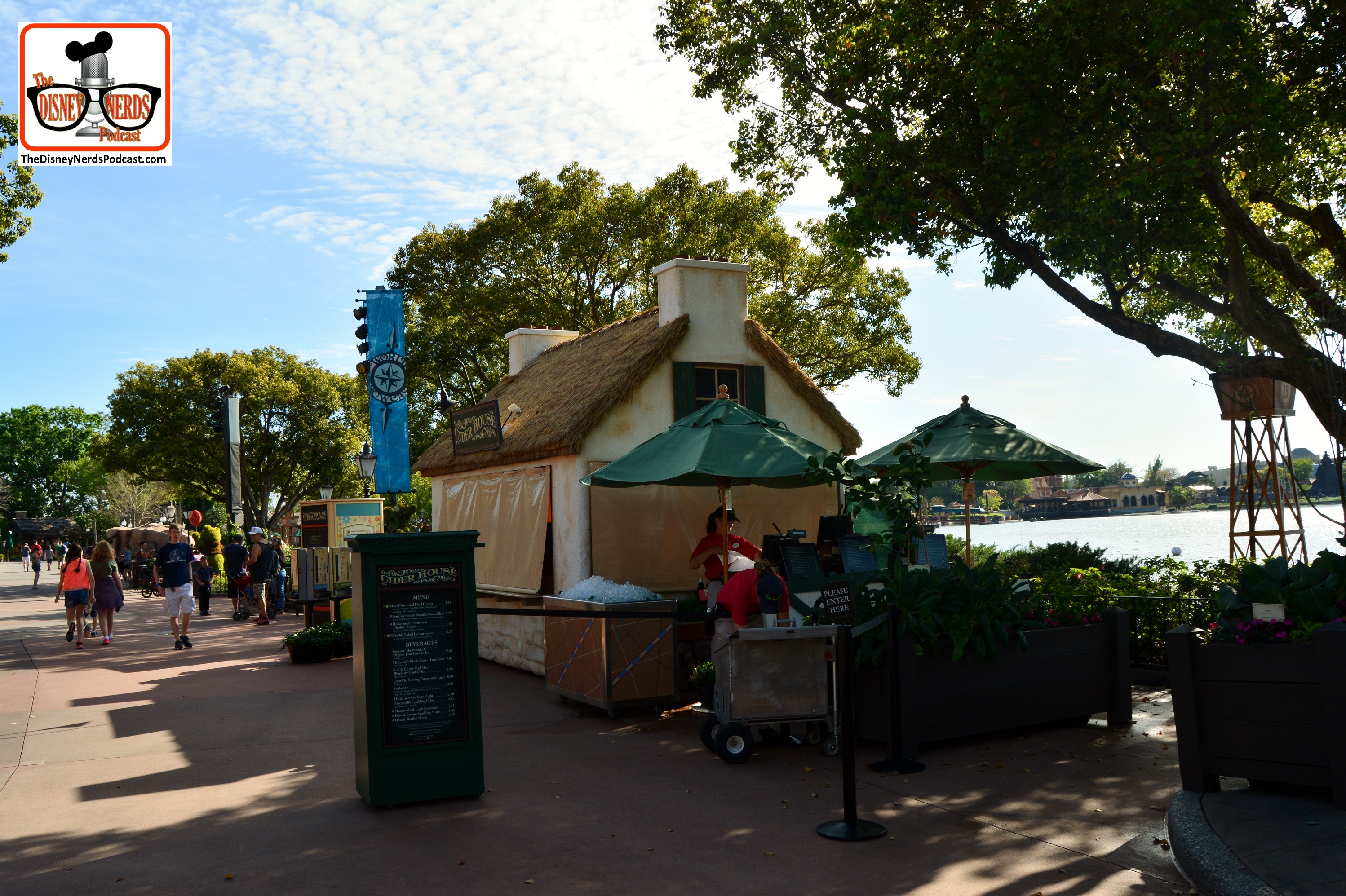 DNP April 2016 Photo Report: Epcot Flower and Garden Festival. Outdoor Kitchens ready for a busy day.