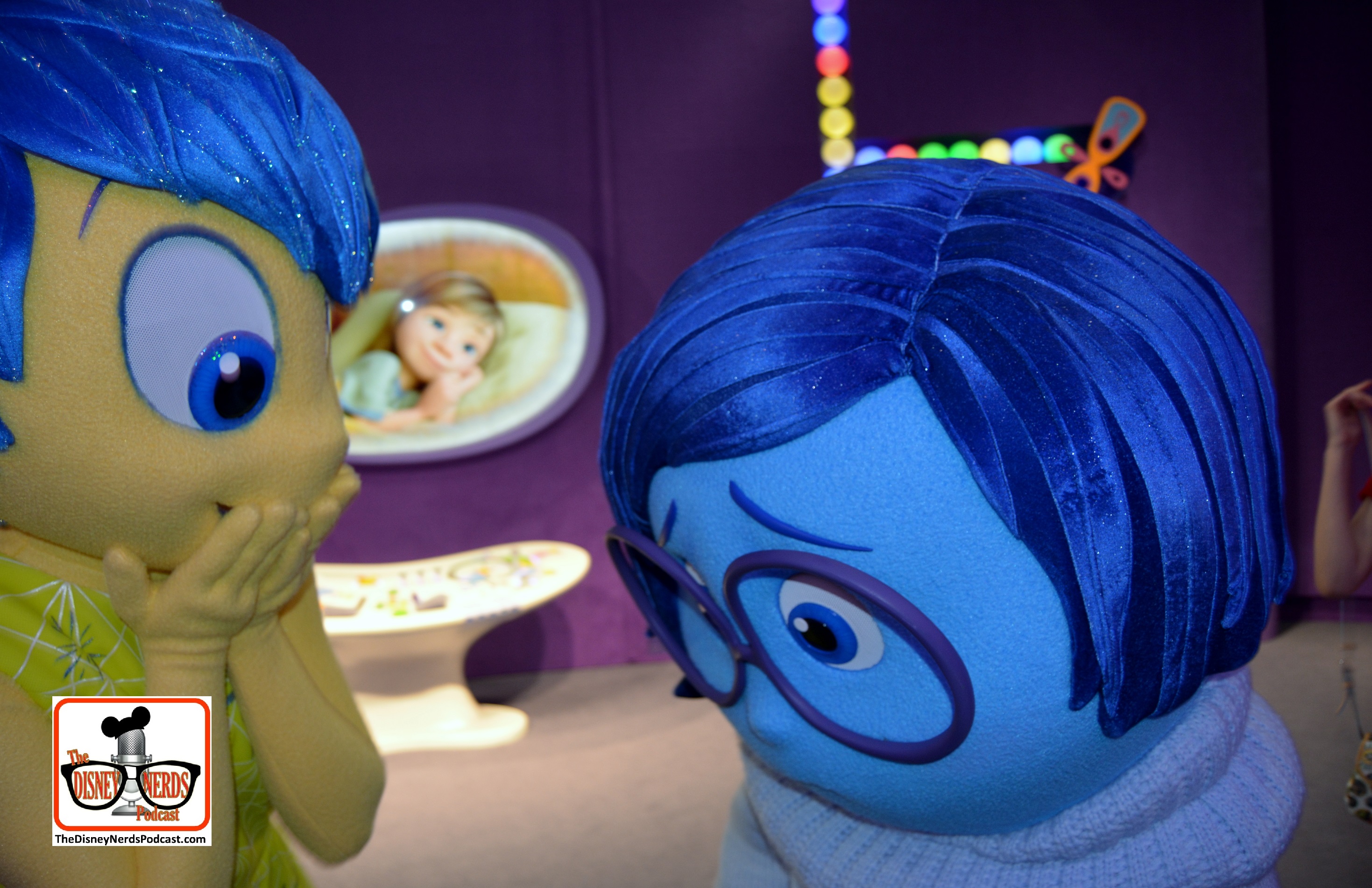 DNP April 2016 Photo Report: Epcot Inside-out meet and greet - Joy and Sadness