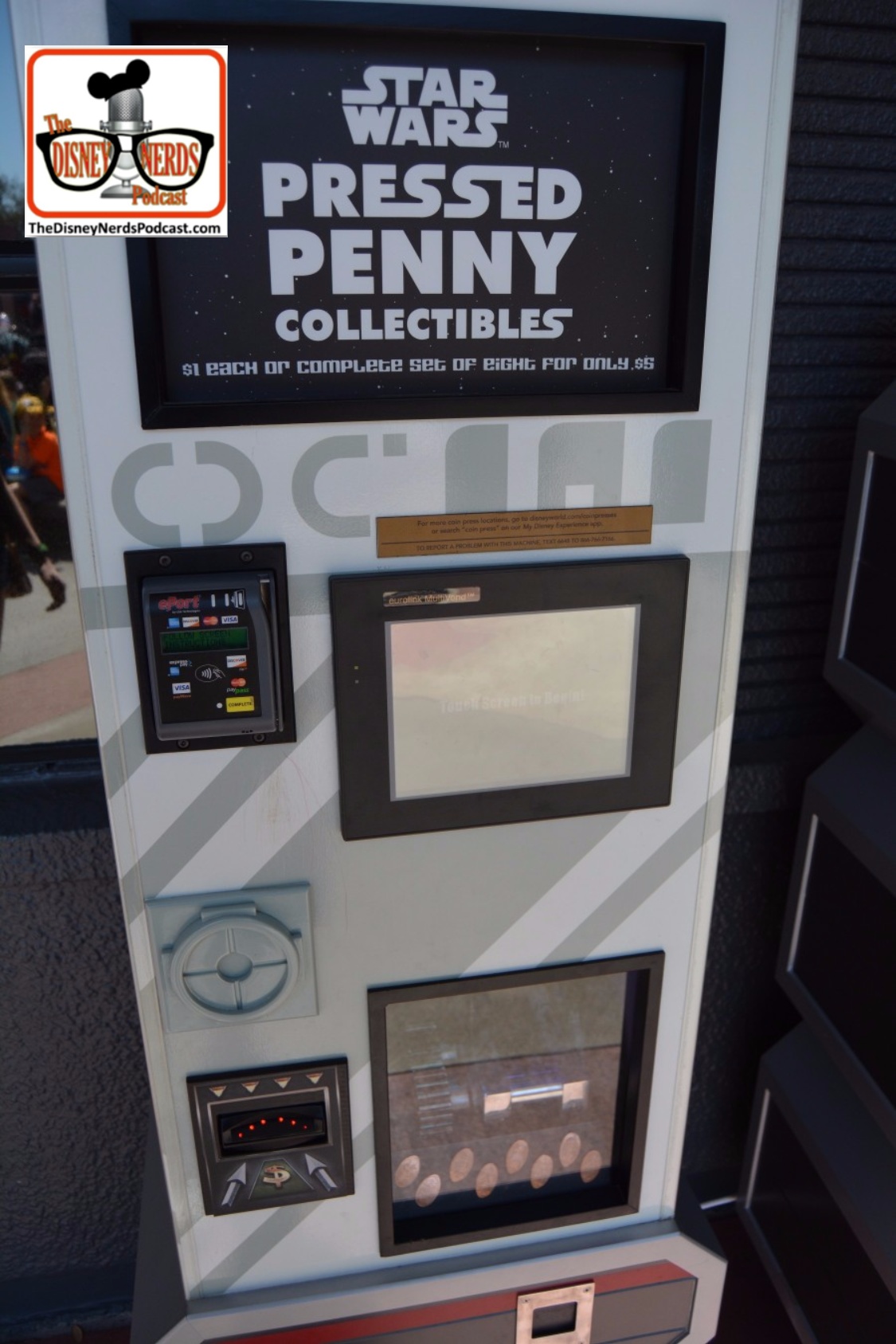Hollywood Studios March 2017 - Launch Bay Penny Machine $1 each or all 8 for $5 (Yes Credit Cards Accepted)