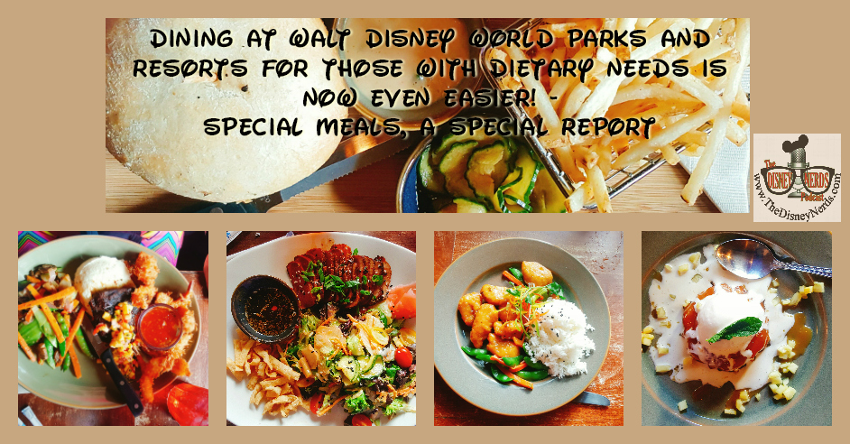 Dining at Walt Disney World Parks and Resorts with special dietary needs is now even easier! - The Disney Nerds Podcast www.thedisneynerds.com