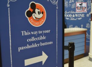 Are you an annual pass holder? If so be sure to pick up your Food and Wine Festival Button in the Festival Center
