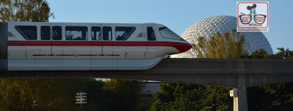 What does a Monorail passing Spaceship earth have to do with Food and wine festival? Nothing - but it's a Monorail passing spaceship earth.