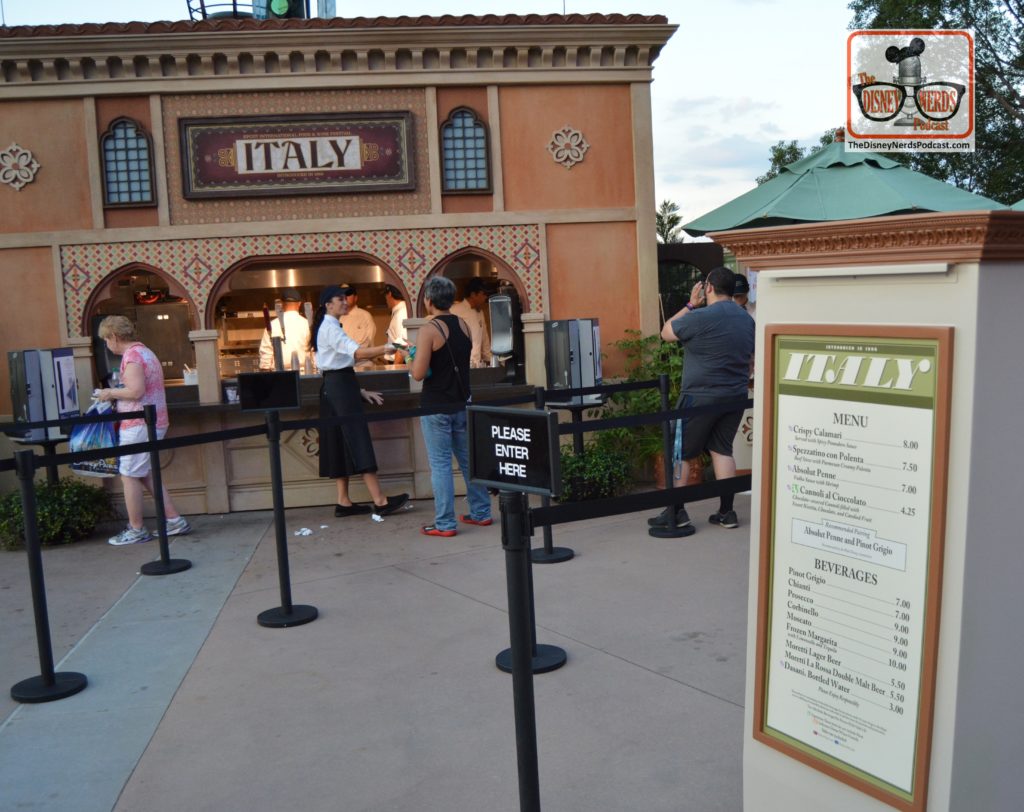 Italy is a main stay of the Epcot food and wine festival