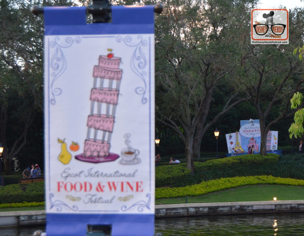 The International gateway is seen in the distance at the Food and Wine Festival
