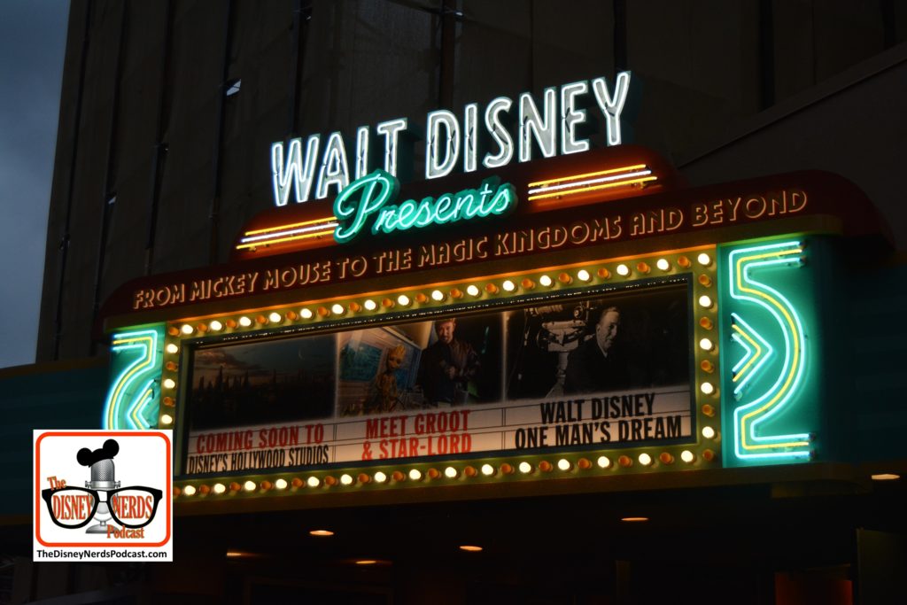 A new Marquee for One Mans Dream - Now "Walt Disney Presents"