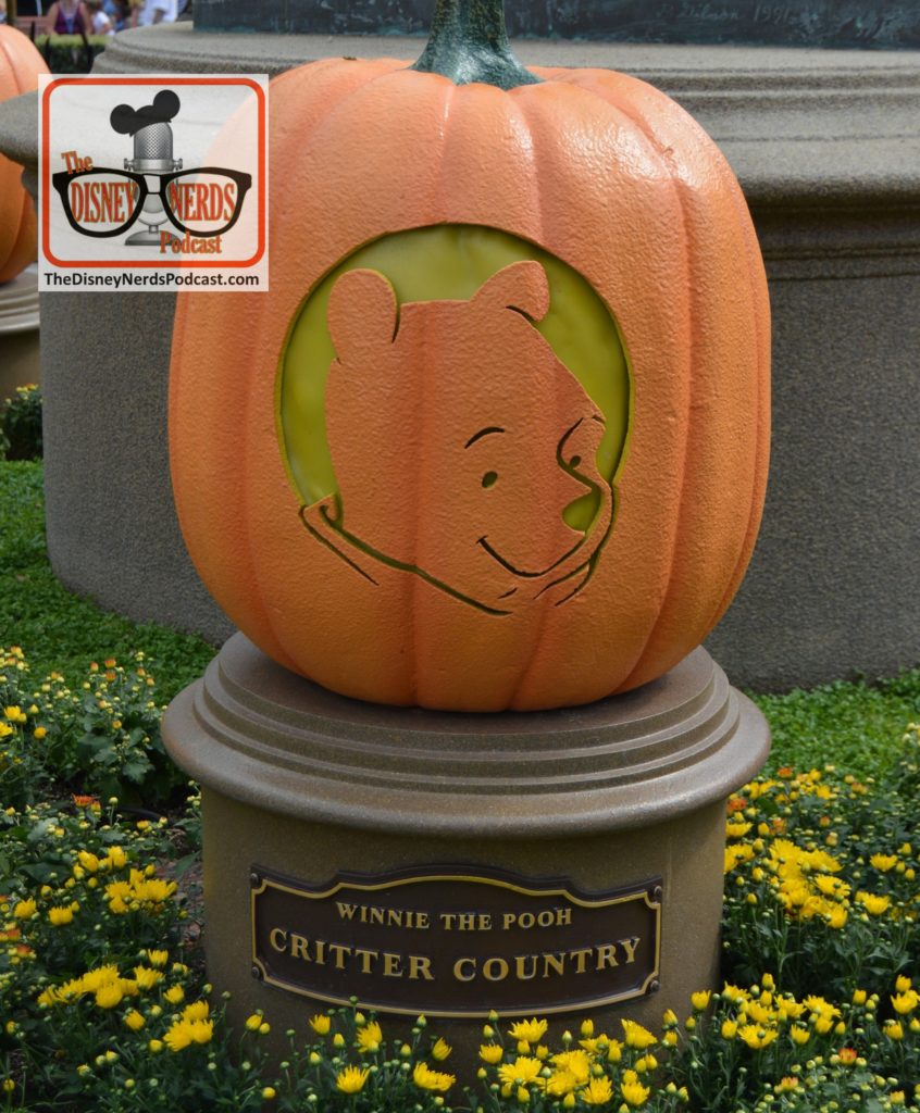 The Disneyland Hub - Complete with Pumpkins representing each of the lands. Winnie the Pooh - Critter Country
