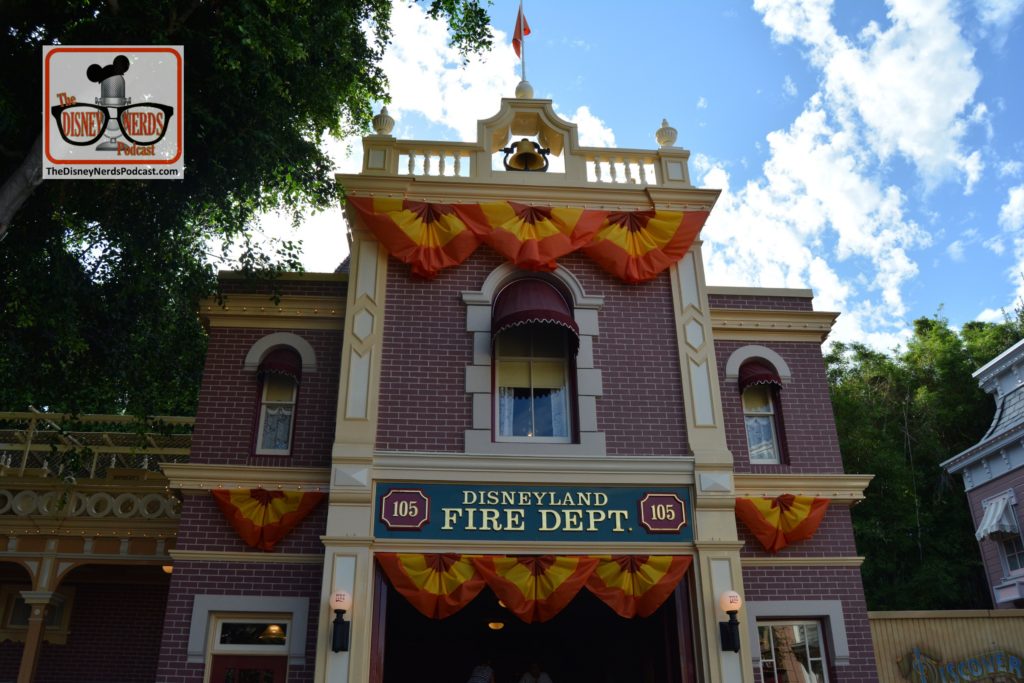 Halloweentime on Main Street USA - Disneyland - Disneyland Fire station