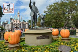 The Disneyland Hub - Complete with Pumpkins representing each of the lands