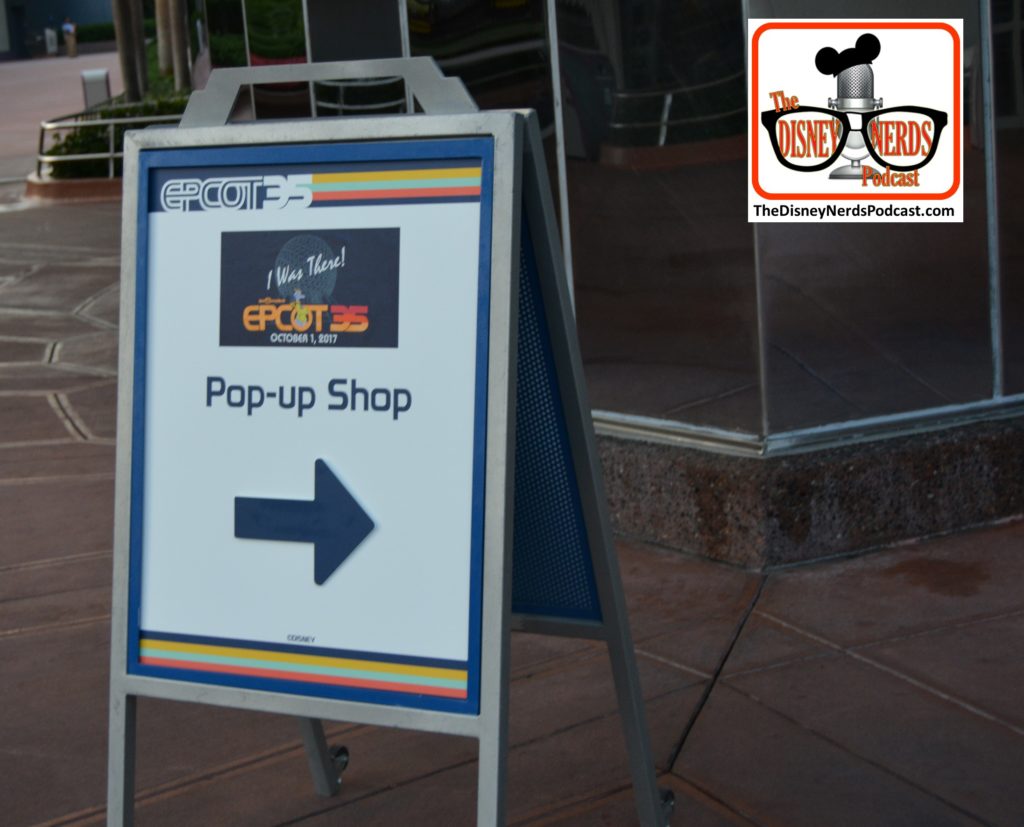 Epcot 35 Exclusive Day Of Merchandise - "I was There' pop-up shop