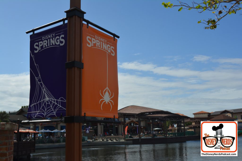 Halloween Decorations and Music, all over Disney Springs