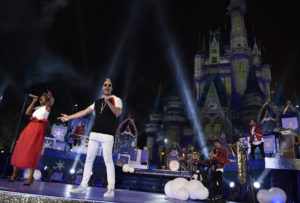 Indie pop band Fitz and The Tantrums performs at Magic Kingdom Park at Walt Disney World Resort in Lake Buena Vista, Fla., Sunday, Nov. 5, 2017, during a taping of "The Wonderful World of Disney: Magical Holiday Celebration.Ó The TV special premieres Thursday, November 30, 9Ð11p.m. ET, on The ABC Television Network. (Mark Ashman, photographer)