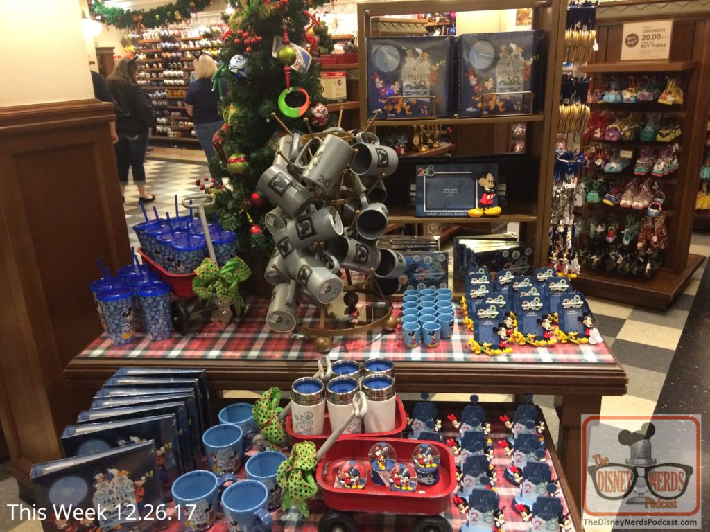 Speaking of the New Year, during your December visit check out all the new 2018 merchandise that awaits guests front and center in most Park stores. For bargain hunters, great deals are on discounted 2017 Jingle Bell Jingle Bam merchandise while they last.