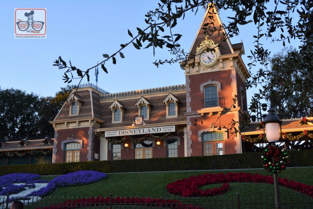 Disneyland Railroad Station ready for the holidays