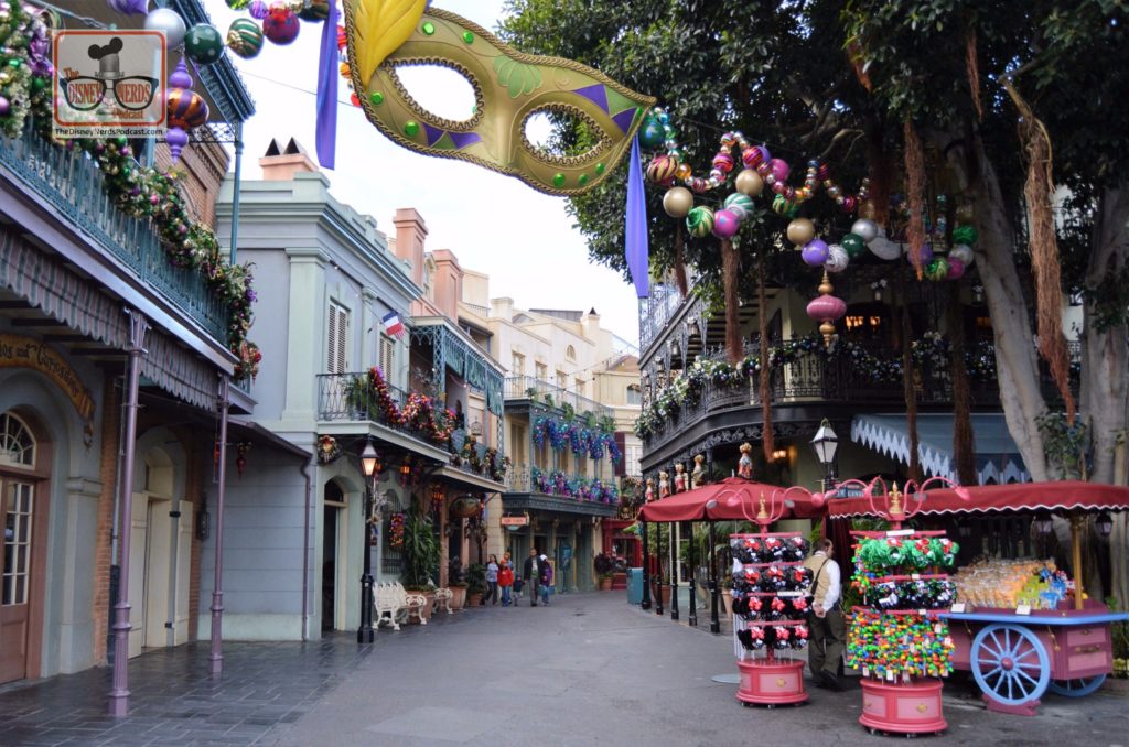 New Orleans Square with Christmas Merchandise