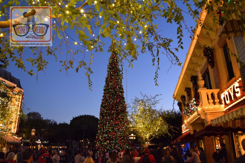 The Disneyland Christmas Tree in Town Square