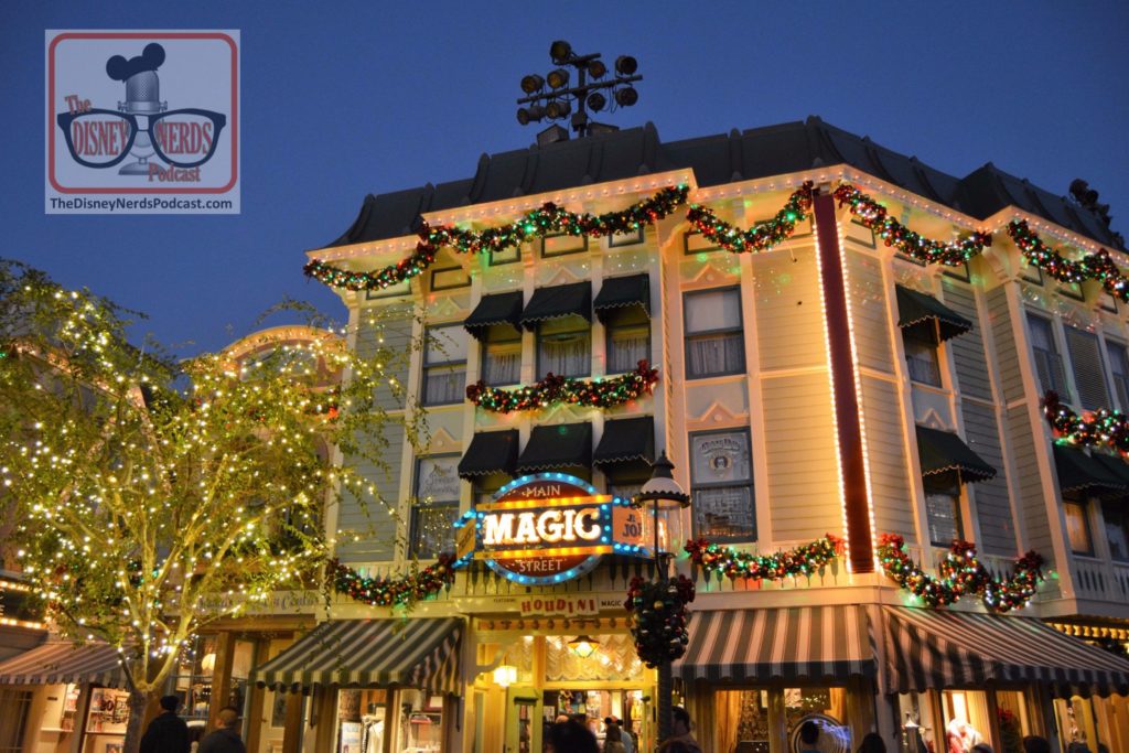 Disneyland Main Street USA During the Holiday Season