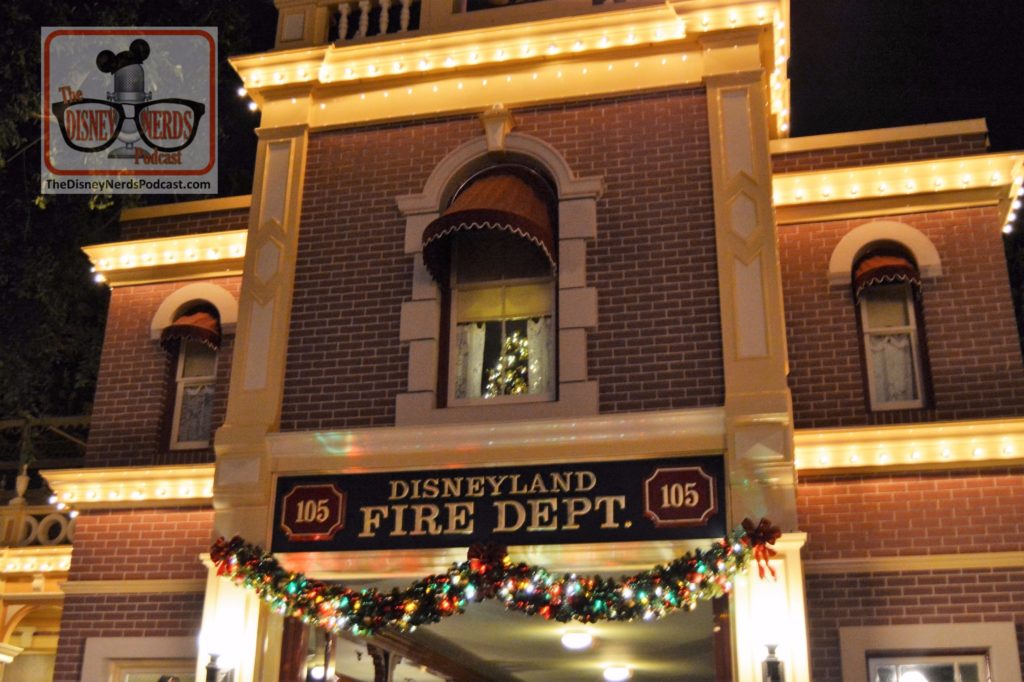 The candle in Walt's apartment above the firehouse is replaced with a Christmas tree - and yest - it's always on.