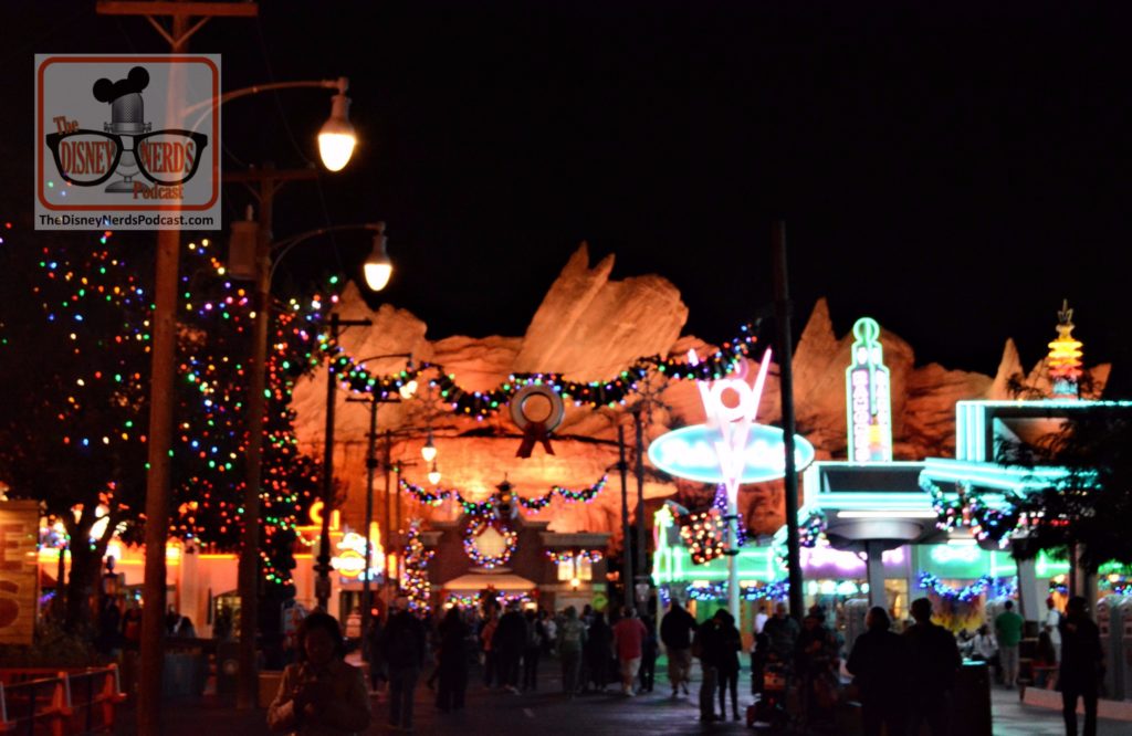 Holiday spirit at Disney California Adventure Cars Land