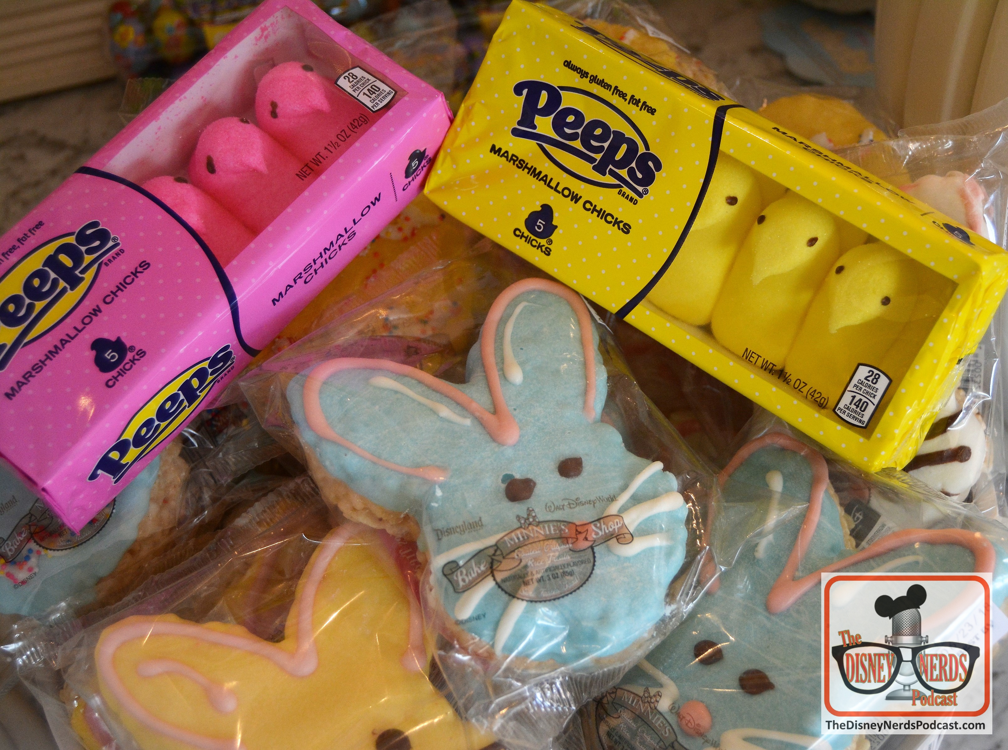 Easter Rice Crispy treats and Peeps - Available all over Walt Disney world - This picture from the contemporary resort.