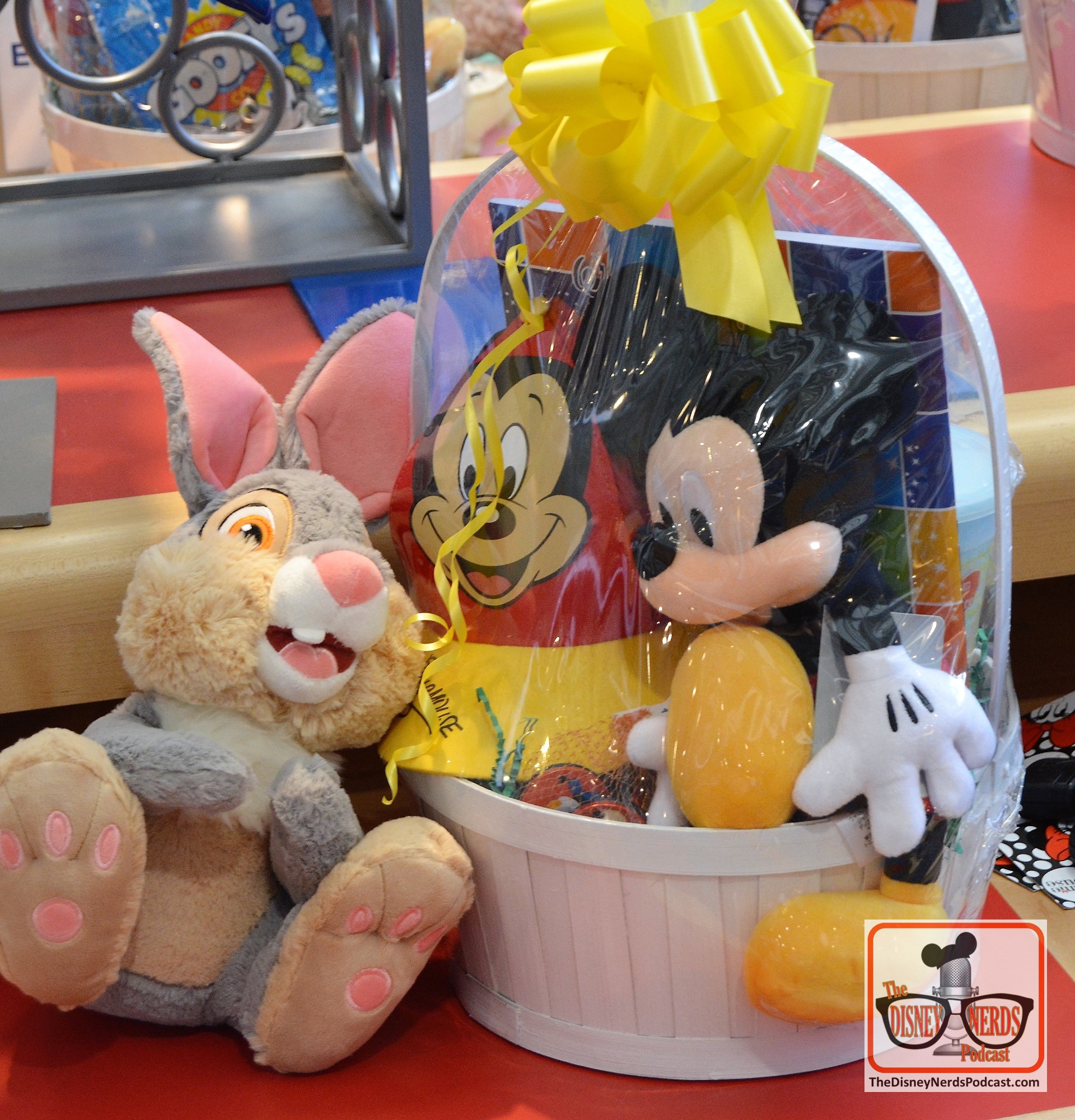 All around Walt Disney World Parks and Resorts you can create your own custom Easter Basket or Tote - These examples available at the contemporary resort.