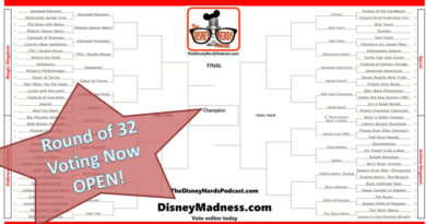 The Disney Nerds Podcast Attraction Madness Round 2 Voting