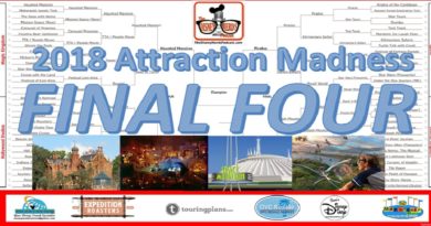 The Disney Nerds Podcast Attraction Madness 2018 - Final Four Voting - Vote on-line until April 14th Midnight WDW Time