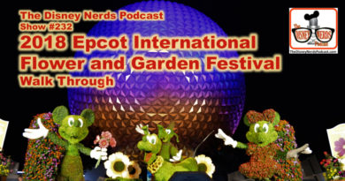 The Disney Nerds Podcast Show #232 - Live Walk Through from the 2018 Epcot International Flower and Garden Festival.