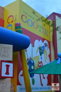 Cooties near the Rest Room in Toy Story Land