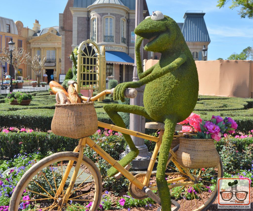 The 2019 Festival hasn't started yet, but we got an early look at some of the Topiaries. Welcome to the Festival Kermit… and his Bamboo Bike