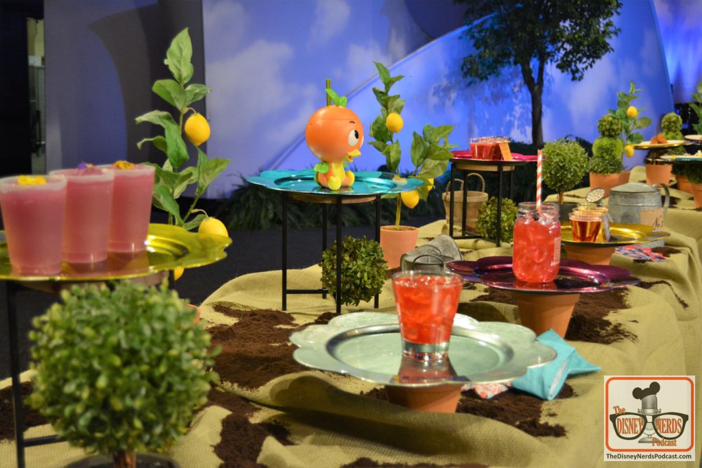 Epcot Flower and Garden Festival Media Preview - The "Beverage" table
