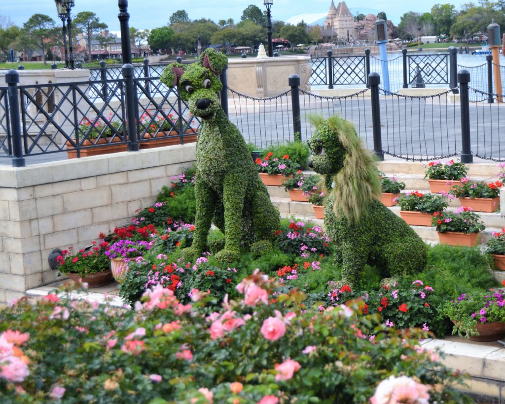 The 2019 Festival hasn't started yet, but we got an early look at some of the Topiaries. Lady and the Tramp found a new home in Italy.
