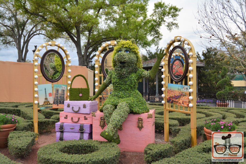 The 2019 Festival hasn't started yet, but we got an early look at some of the Topiaries. Welcome Back Miss Piggy (France)