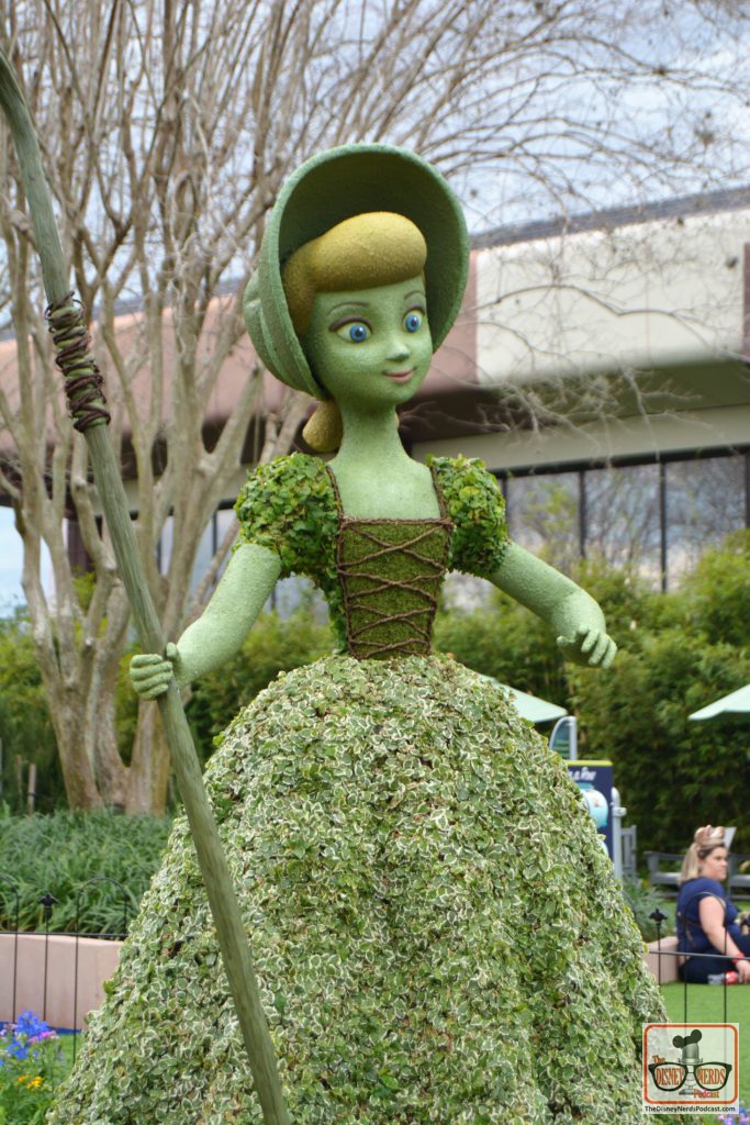 The 2019 Festival hasn't started yet, but we got an early look at some of the Topiaries. Bo Peep makes her first appearance.