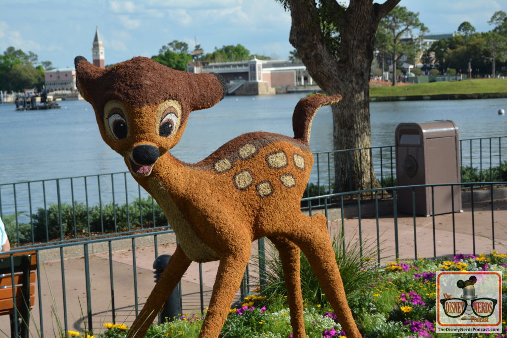 The Disney Nerds Podcast March 11, 2019 Epcot Flower and Garden Photo Report - Topiaries - Bambi