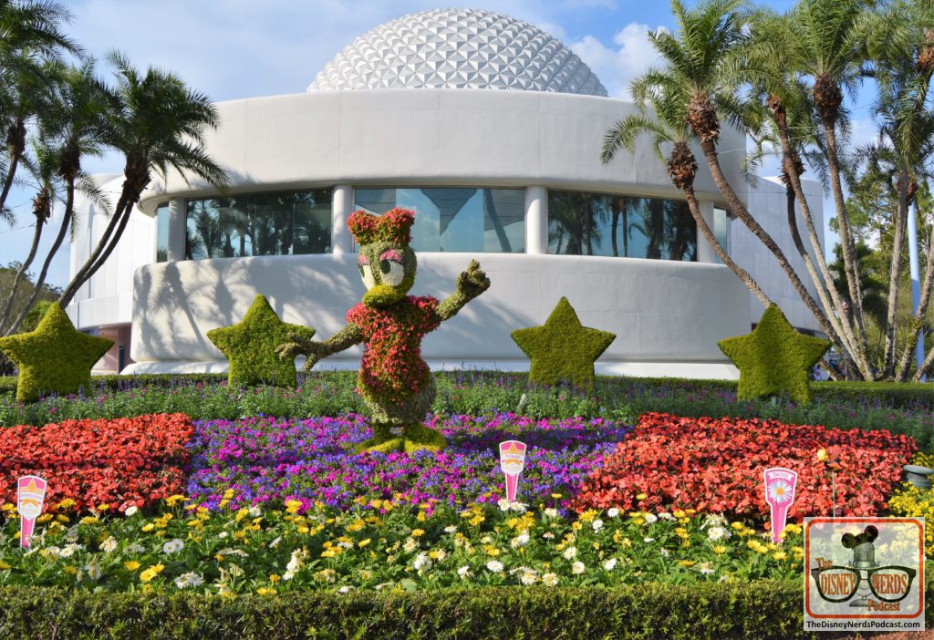 The Disney Nerds Podcast March 11, 2019 Epcot Flower and Garden Photo Report - Topiaries - Daisy Star Garden