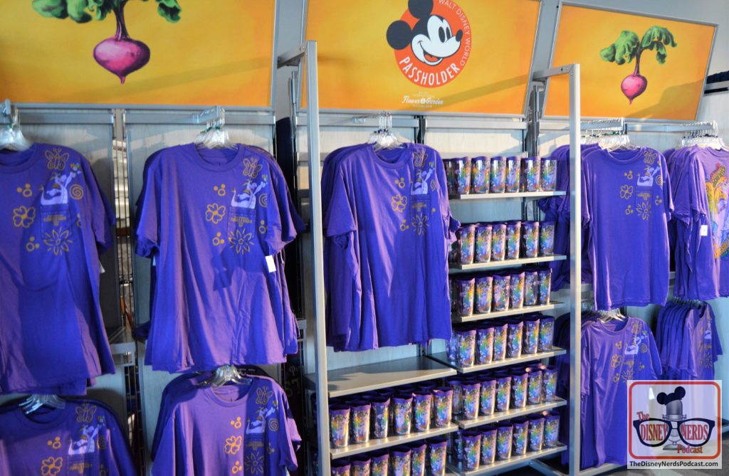The Disney Nerds Podcast March 11, 2019 Epcot Flower and Garden Photo Report - Merchandise inside the Gardeners Terrace